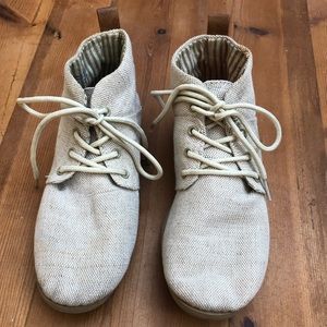 Beige Aldo Lace-Up Booties/Shoes Sz 6.5